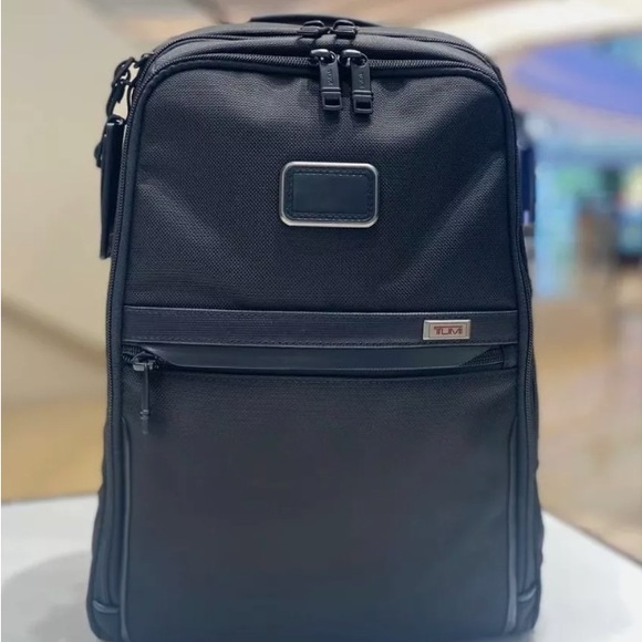 TUMI ALPHA3 SLIM BACKPACK Nylon Leather BLACK Outlet Product From Japan - Picture 3 of 6